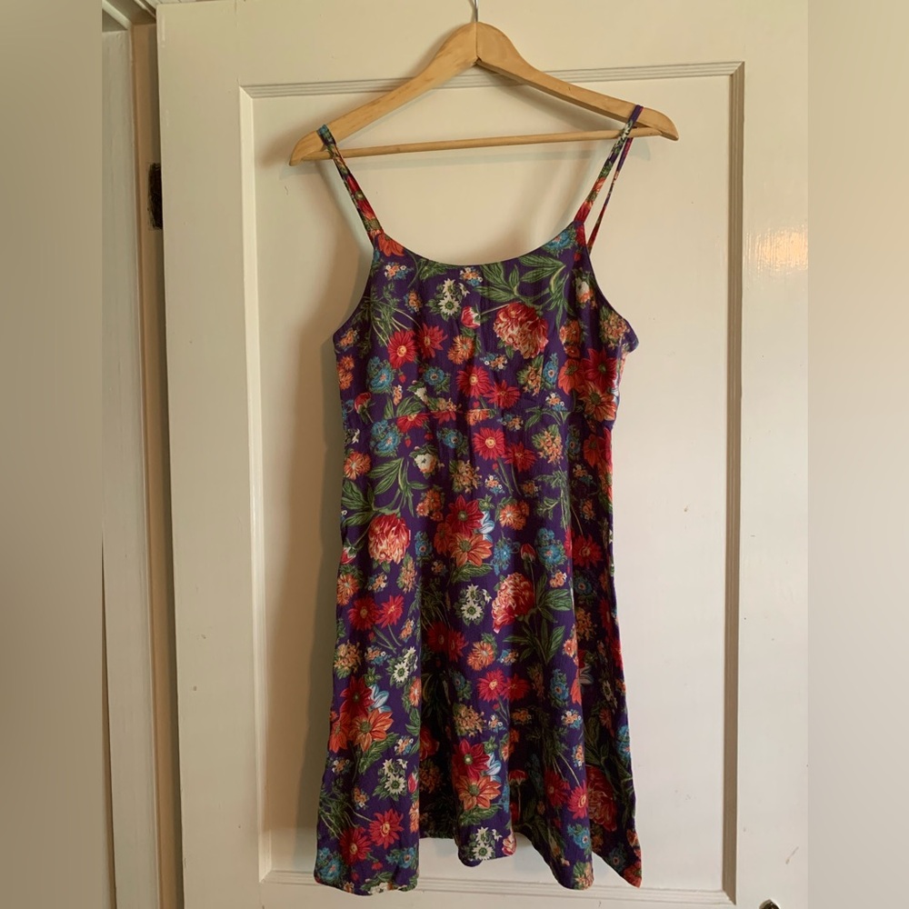 Vintage Lizsport purple Floral dress